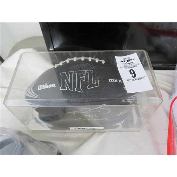 Wilson Autographed Ahuad Black Mini Football