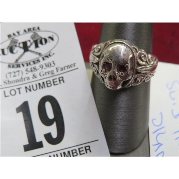 Sterling Silver Skull Ring