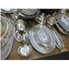 Image 2 : Large Lot of Silverplate Platters, Tea Pots, Pictures & Bowls