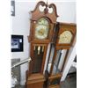 Image 1 : Carved Oak Grandfather Clock