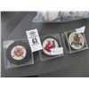 Image 1 : 3-Autographed Hockey Pucks - 3 X $