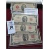 Image 1 : Four Asst. Two Dollar Silver Certificates