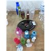 Image 1 : Lot of Glass Bottles, Serving Dish Figurines and Vases