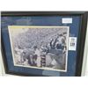 Image 1 : Black and White Framed Autographed Dodgers Photo