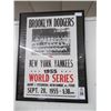 Image 1 : Brooklyn Dodgers vs. New York Yankees Framed 1955 World Series Print