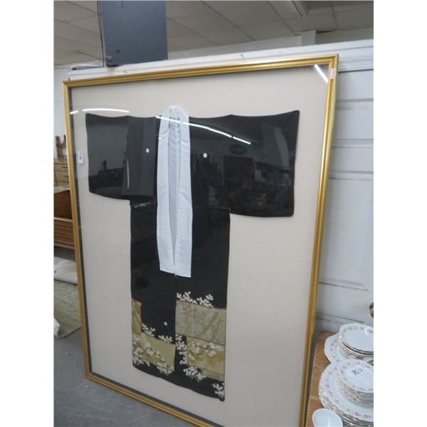 Framed Silk Kimono - 82  x 62 