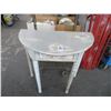 Image 1 : Distressed Half Moon Hall Table