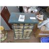 Image 2 : Vintage Wood Jewelry Chest and Tin Quarter Bank