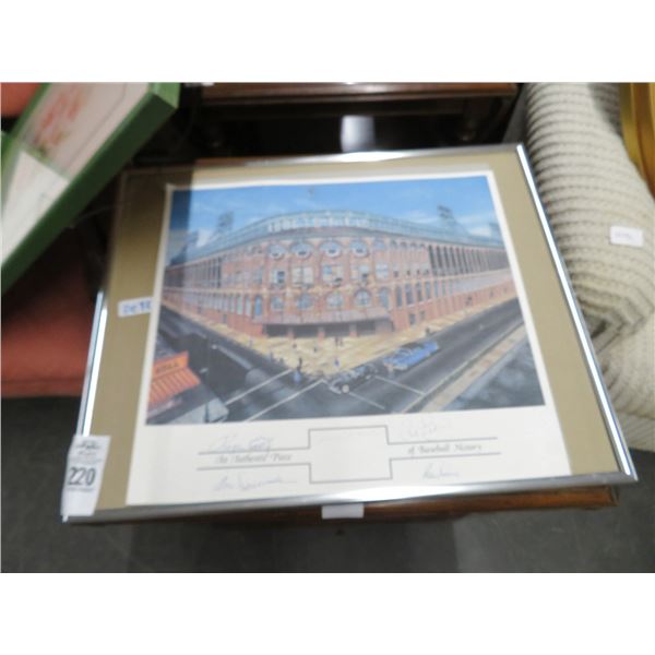 Ebbets Field Framed Autographed Print