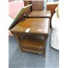 Image 1 : Oak Drop Leaf 2 Drawer End Tables (Pair)