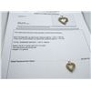 Image 1 : 14K YG Diamond Heart Pendant w/9 Baguette Cut Diamonds and 30 Round Diamonds 4.2g -