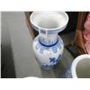 Image 2 : 3-Porcelain Blue/White Umbrella Stand, Vase - 3 X $