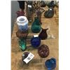 Image 1 : Lot of Art Glass Vases and Candlestands (13)