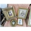 Image 1 : Lot of Guilded Framed Oil On Board and Prints (4)