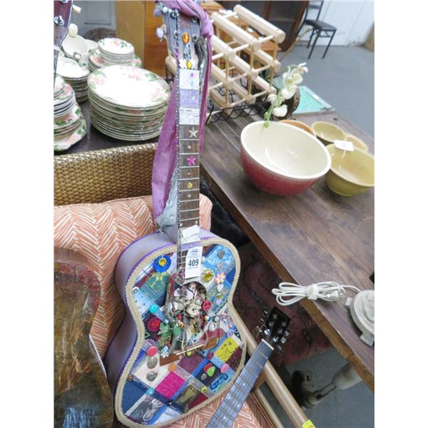 Painted Beaded Gibson Guitar