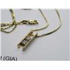 Image 3 : 14K YG Diamond Pendant and Chain w/2 Round Cut Diamonds 5.8g - Replacement Value $2,750.00