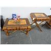 Image 1 : Bamboo Tropical Coffee and Side Table