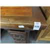 Image 2 : Small Burl 5 Drawer Desk