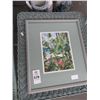 Image 1 : Framed Floral - 12" x 18"