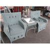 Image 2 : Wicker Patio Sofa/2 Chairs/2 End Tables Set