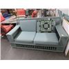 Image 3 : Wicker Patio Sofa/2 Chairs/2 End Tables Set