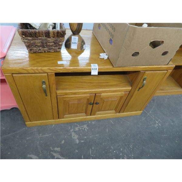 Oak Console Cabinet w/DVD