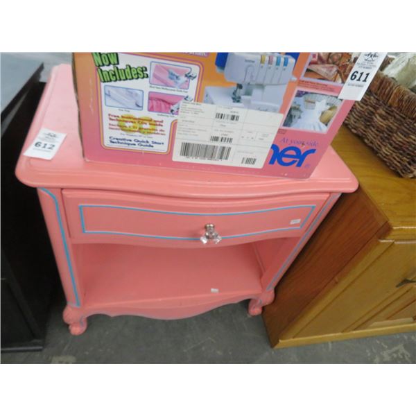 Pink End Table