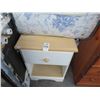 Image 1 : Oak Top White Nightstand