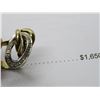 Image 3 : 14K Two Tone Gold Diamond Ring w/14 Single Cut Diamonds 7.7g Retail Value $1,650.00