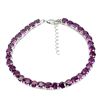 Image 1 : Natural Unheated Round Rhodolite Garnet Bracelet