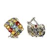 Image 2 : Natural Fancy Color Sapphire Earrings