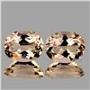 Image 1 : Natural Golden Pink Morganite  Pair [Flawless-VVS]