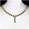 Image 1 : Natural Heart Mozambique Garnet Necklace