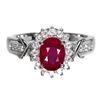 Image 1 : Natural Pigeon Blood Red Ruby Ring