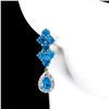 Image 1 : Natural Paraiba Blue  Apatite Earrings