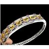 Image 2 : Natural Citrine  Rhodolite Garnet  Bangle