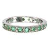 Image 1 : Natural Colombian Emerald Eternity Ring