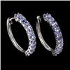 Image 1 : Natural Unheated Oval Tanzanite Earrings