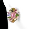 Image 1 : Natural Morganite Tanzanite Tourmaline Earrings