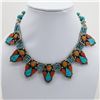 Image 1 : Tibet Natural Stone Tribal Queen Royal Necklace