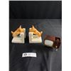 Image 1 : Cute Vintage Scottie Dog Bookends and Mid Century TV Salt and Pepper Set