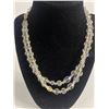 Image 2 : Vintage Continetal Double Strand Crystal Necklace