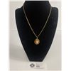 Image 1 : Vintage Cameo Pendant w/Chain