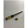 Image 2 : Vintage Brass & Leather SpyScope.w/Case Extends Approx. 17 1/2"