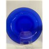 Image 2 : 9 Cobalt Blue Coloured Plates w/ Gold Coloured Trim Approx. 8"