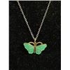 Image 2 : Vintage 925 Sterling Silver Enamel Butterfly Pendant Marked EPRO w/Sterling 925 Chain