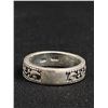 Image 2 : 925 Sterling Silver Solid Band w/Design