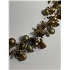 Image 2 : Vintage 6 Strands Genuine Pearl & Tigereye Stone Bead Necklace