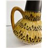 Image 2 : Unique Yellow and Black Vase w/ Handle