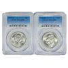 Image 1 : 1954-D Set (2) Franklin Half Dollar PCGS MS64 FBL